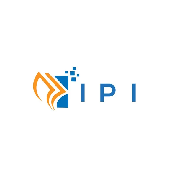 Diseño Del Logotipo Contabilidad Reparación Crédito Ipi Fondo Blanco Iniciales — Archivo Imágenes Vectoriales