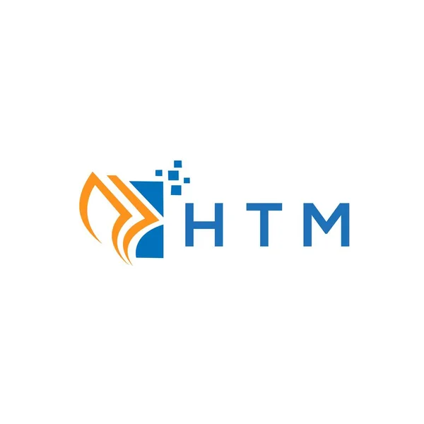 Htm Credit Repair Accounting Logo Design White Background Htm Creative — Stock Vector