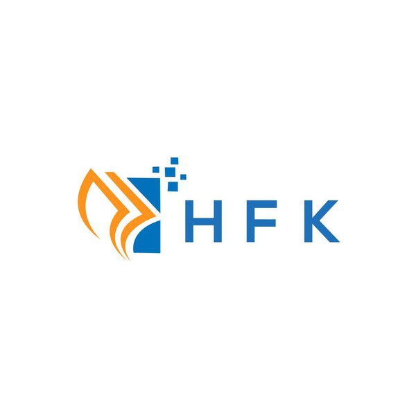 HFK credit repair accounting logo design on white background. HFK creative initials Growth graph letter logo concept. HFK business finance logo design.HFK credit repair accounting logo design on white background. HFK creative initials Growth graph le