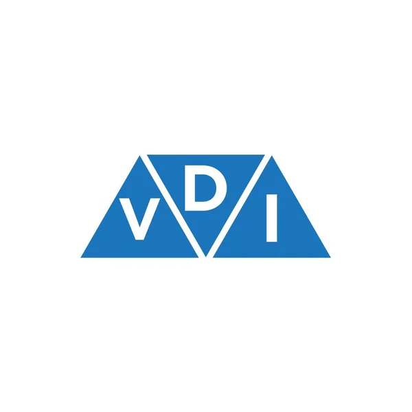 Dvi Треугольник Формы Логотип Дизайн Белом Фоне Креативные Инициалы Dvi — стоковый вектор