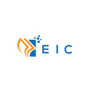 Beyaz arka planda ABM kredi onarım logosu tasarımı. EIC yaratıcı harflerin baş harfleri. Grafik harfi logosu kavramı. ABM işletme finans logosu dizaynı. Beyaz arka planda EIC kredi onarım muhasebe logosu tasarımı. EIC yaratıcı baş harfleri Büyüme grafiği le