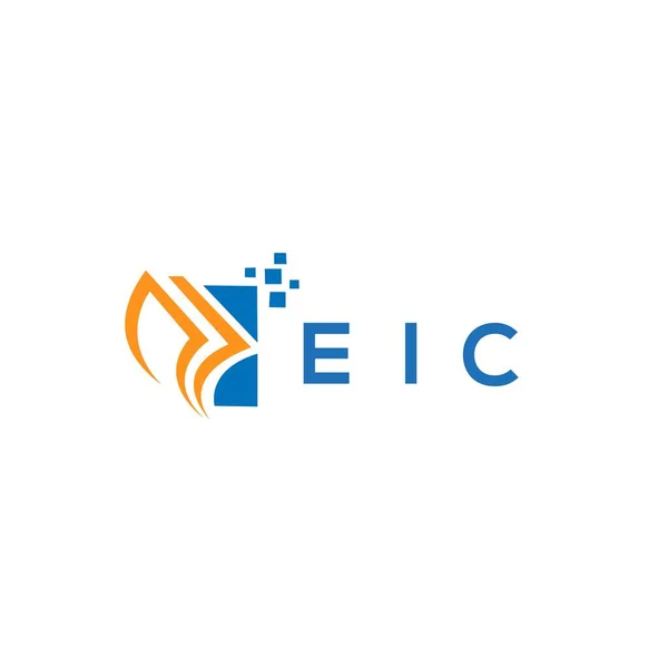 Diseño Del Logotipo Contabilidad Reparación Crédito Eic Sobre Fondo Blanco Vector De Stock
