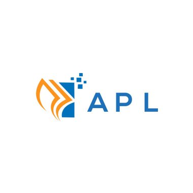 Beyaz arka planda APL kredi onarım logosu tasarımı. APL yaratıcı baş harfleri Growth grafik harf logosu konsepti. APL işletme finans logosu dizaynı .PL kredi onarım logosu tasarımı beyaz arka planda. APL yaratıcı baş harfleri Büyüme Grafiği le