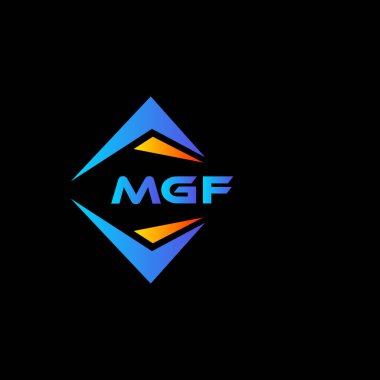 MGF soyut teknoloji logosu tasarımıdır. MGF yaratıcı harf logosu kavramı.