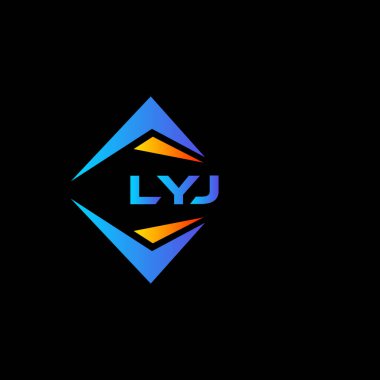 LYJ soyut teknoloji logosu tasarımıdır. LYJ yaratıcı harf logosu kavramı.