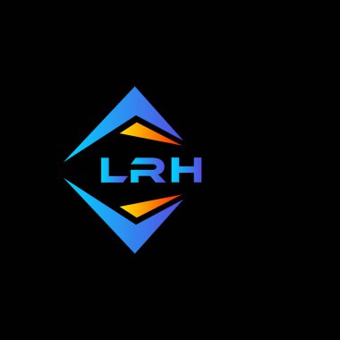 LRH soyut teknoloji logosu tasarımıdır. LRH yaratıcı harflerin baş harfleri logo kavramı.