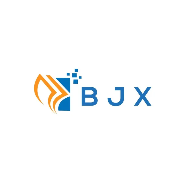 Bjx Kreditreparaturbuchhaltung Logo Design Auf Weißem Hintergrund Bjx Kreative Initialen — Stockvektor
