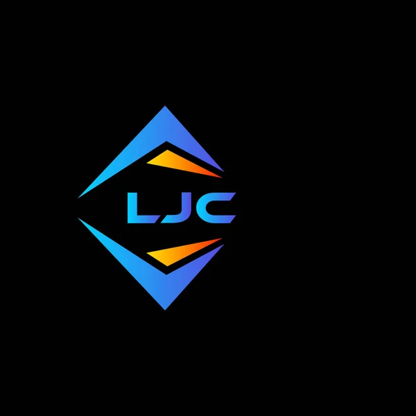 Ljc Αφηρημένη Τεχνολογία Λογότυπο Σχεδιασμό Μαύρο Φόντο Έννοια Λογοτύπου Δημιουργικά — Διανυσματικό Αρχείο
