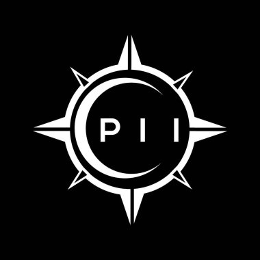 PII soyut teknoloji çemberi siyah arkaplan üzerine logo tasarımı ayarlıyor. PII yaratıcı harfler harfi logosu. PII soyut teknoloji dairesi siyah arkaplan üzerine logo tasarımı yapıyor. PII yaratıcı harfler harfi logosu.