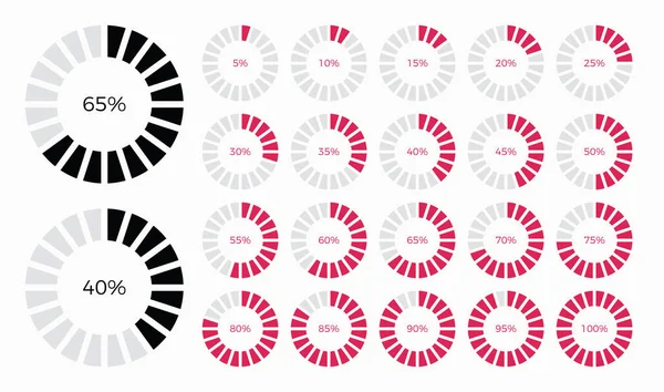 Moda dairesi bilgi grafiği çizelgesi dizayn elementlerinin yüzdelerini gösterir.