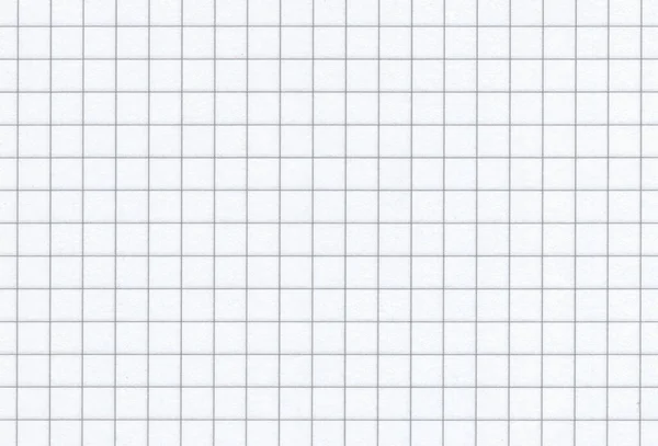 Blank white notebook grid paper background. — Stock Photo, Image