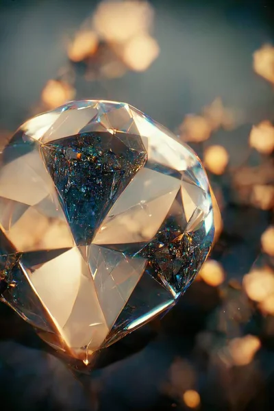 Realistische Glänzende Edelsteine Diamanten Kristalle Abstrakten Hintergrund Schöne Luxus Tapete — Stockfoto
