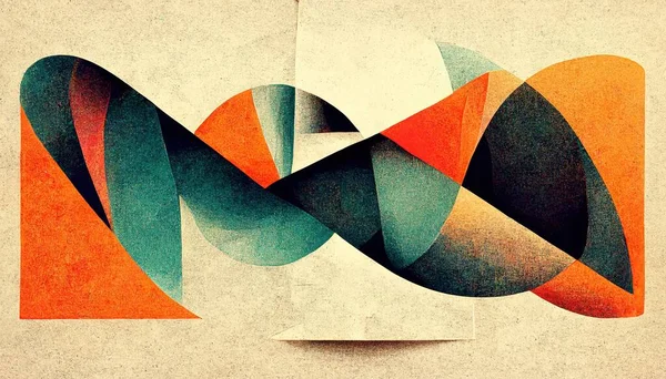 Soyut Neo Memphis tarzı arkaplan ve kumlu doku. Modern grafik tasarım sanat eserleri. Dijital sanat.