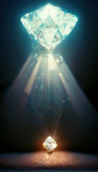 Realistic Shiny Gemstones Diamonds Crystals Abstract Background Beautiful Luxury Wallpaper — Photo