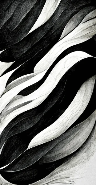 Сучасні Абстрактні Динамічні Форми Чорно Білого Фону Зернистою Текстурою Паперу — стокове фото