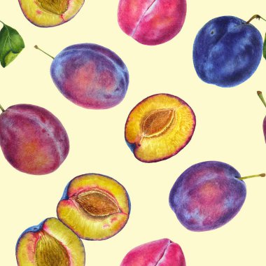 Erikler ve yapraklar botanik gerçekçi suluboya resim. Fotorealistik illüstrasyon. Reklam, hediye kartları, tekstil, kıyafetler, alışveriş poşetleri, sofra takımı, ambalaj tasarımı