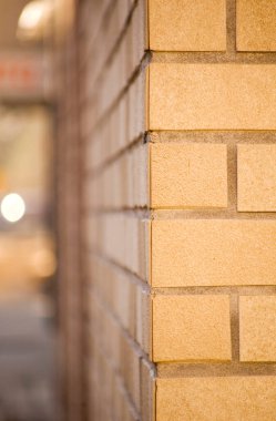 Hafif tuğla duvar köşe arkaplanı.