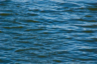 Dalgalı sakin su yüzeyi.