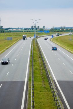 Nagradowice, Polonya - 4 Haziran 2022 - Polonya S5 otoyolu.