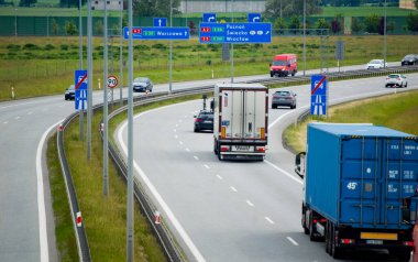 Nagradowice, Polonya - 4 Haziran 2022 - Polonya S5 otoyolu.