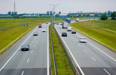 Nagradowice, Polonya - 4 Haziran 2022 - Polonya S5 otoyolu.
