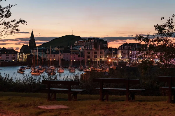 Ilfrombe Devon England 2018年9月28日 港への夕景 — ストック写真