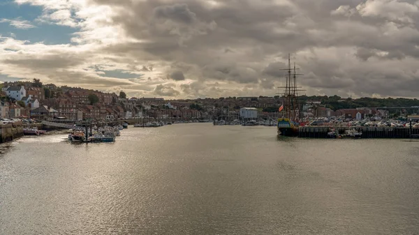 Whitby North Yorkshire September 2018 View Swing Bridge Whitby Marina — 스톡 사진