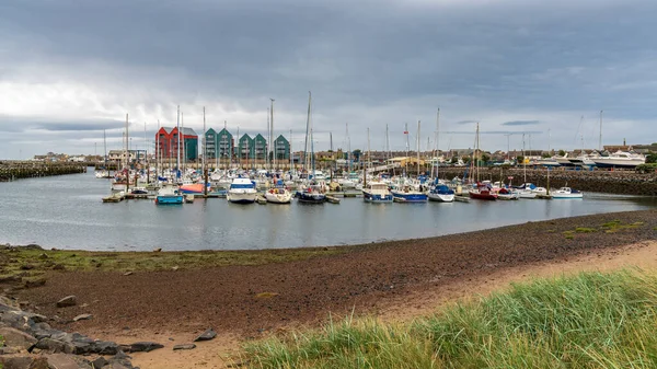 Amble Northumberland England Вересня 2018 Boats Amble Marina — стокове фото