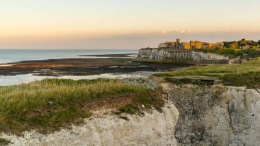 Kingsgate, Kent, İngiltere - 19 Eylül 2017 Kingsgate Bay ve Kingsgate Castle