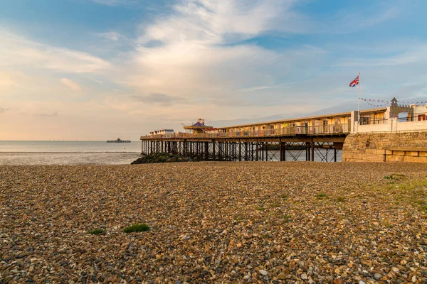 Herne Bay Kent Engeland Verenigd Koninkrijk September 2017 Zicht Noordzeekust — Stockfoto