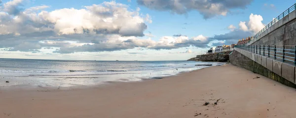 Whitley Bay Tyne Wear 2018 Whitley Sands Beach Looking South — 스톡 사진