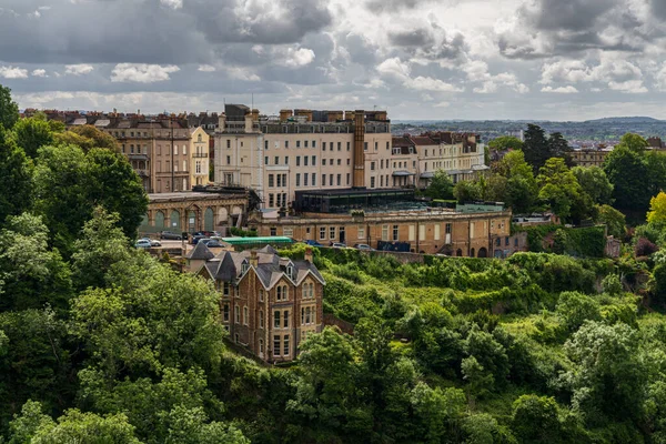 Bristol Inglaterra Reino Unido Junho 2019 Vista Ponte Suspensão Clifton — Fotografia de Stock