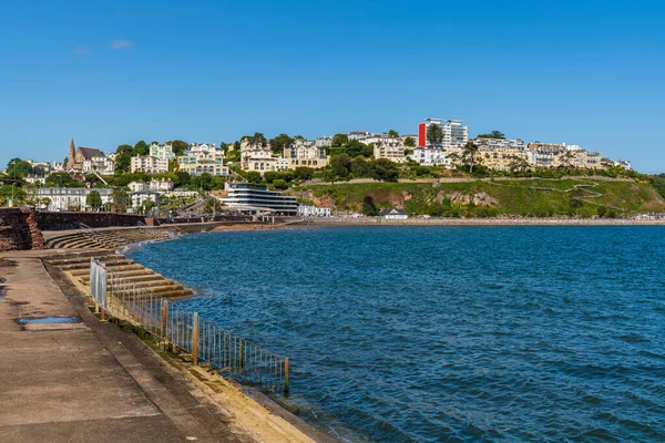 Torquay Torbay England June 2019 View Torre Abbey Sands Marina — стокове фото