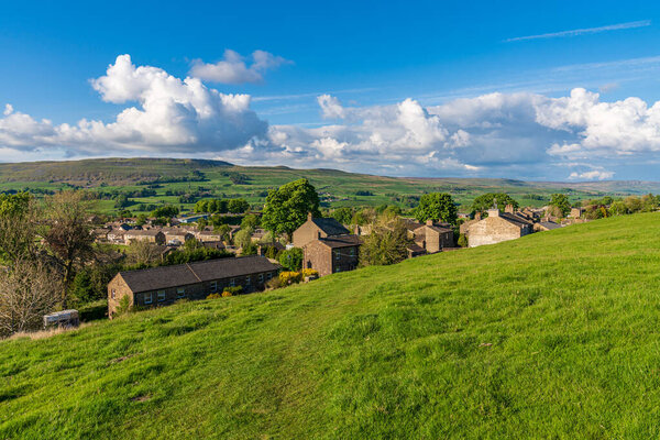 Gayle, North Yorkshire, England, UK - May 20, 2019: View at the village
