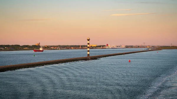 Rotterdam South Holland Netherlands May 2019 Evening Light Europoort Maasmond — Stock Photo, Image