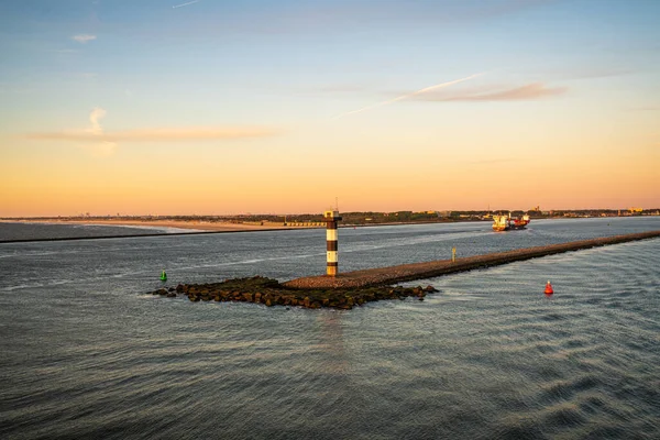 Rotterdam Jižní Holandsko Nizozemsko Května 2019 Večerní Světlo Nad Europoortem — Stock fotografie