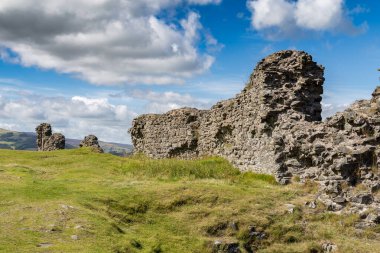 Castell Dinas Bran, Llangollen yakınlarında, Denbigshire, Galler, İngiltere