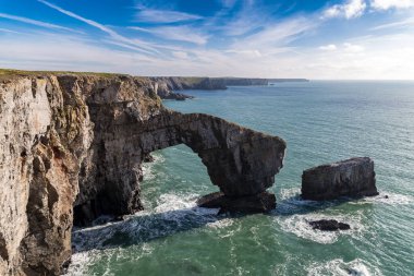 Galler Yeşil Köprüsü, Castlemartin ve Merrion yakınlarında, Pembrokeshire, Galler, İngiltere