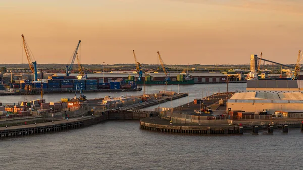 Kingston Hull England May 2019 Evening Clouds Harbour — Stock Photo, Image
