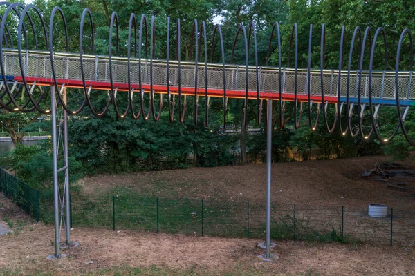 Oberhausen Nordrhein Westfalen Juli 2018 Slinky Springs Fame Die Brücke — Stockfoto