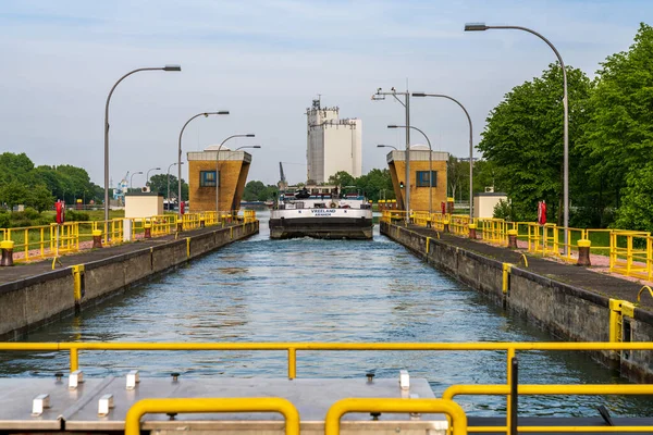 Dorsten Severní Porýní Vestfálsko Německo Května 2020 Nákladní Loď Wesel — Stock fotografie