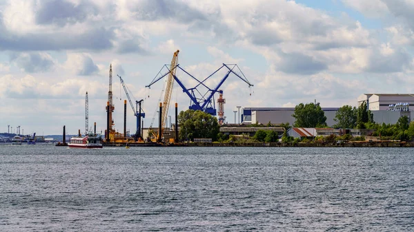 Rostock Mecklembourg Poméranie Occidentale Allemagne Juin 2020 Vue Port Avec — Photo
