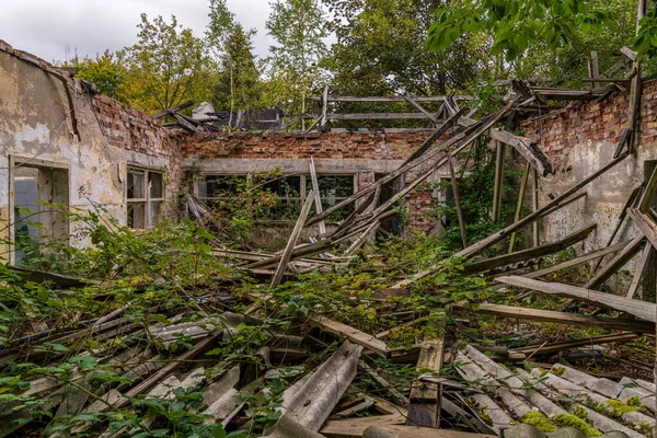 Sassnitz Meclemburgo Pomerania Occidentale Germania Ottobre 2020 Rovine Della Caserma — Foto Stock