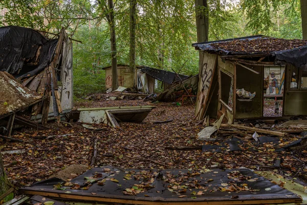 Bansin Mecklenburg Vorpommern Oktober 2020 Ruinen Eines Feriendorfes Der Ehemaligen — Stockfoto