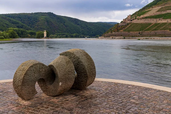 Bingen Rhein Rheinland Pfalz Deutschland August 2020 Blick Auf Den — Stockfoto