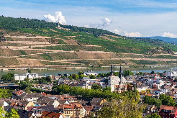 Bingen Rhein Renania Palatinado Alemania Agosto 2020 Vista Sobre Bingen — Foto de Stock