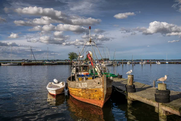 Stahlbrode Mecklemburgo Pomerania Occidental Alemania Octubre 2020 Barcos Puerto Deportivo — Foto de Stock