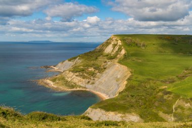 Jurassic Sahili üzerinden, Jurassic Sahili yakınlarından, Jurassic Sahili, Dorset, İngiltere