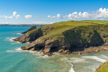 Nolton Haven yakınlarındaki Pembrokeshire Sahili Dyfed, Galler, İngiltere