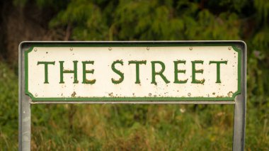 İşaret: The Street, Lower Halstow, Kent, İngiltere, İngiltere